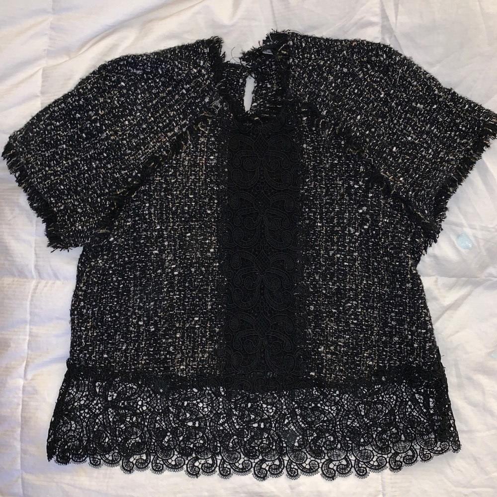 Zara tweed top